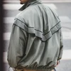 Maden ARMY Reflective Hooded Contrasting Color Bomber Jacket Sports Quick-drying Jacket Loose IPFU Training Suit for Men's Daily 3