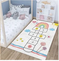 Children's Hopscotch Boy Girl Cartoon Game Carpet for Living Room Home Decor Non-slip Baby Crawling Mat Children's Play Carpet 2