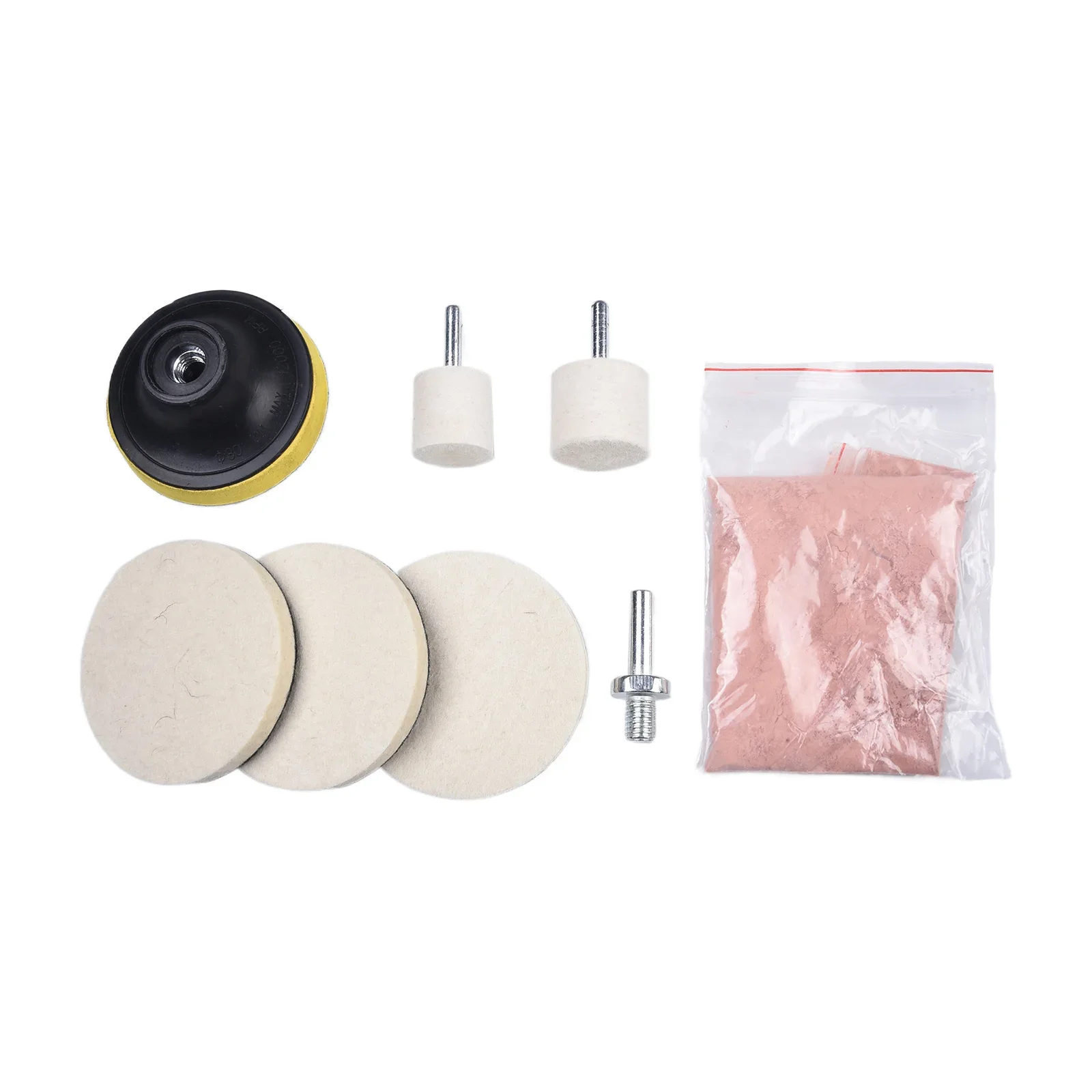 glass scratch remover car glass polishing kit 8pcs Car Windshield Glass Scratch Remover Cerium Oxide Powder Glass Polishing Kit ering Sponge Remove Scratches Wax Pads