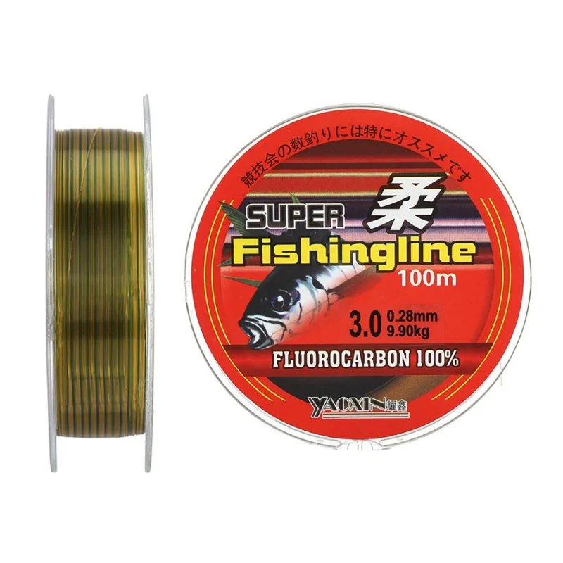 200m Nylon Fishing Line Fluorocarbon Coated Monofilament Fishing Leader Line Carp Fishing Wire