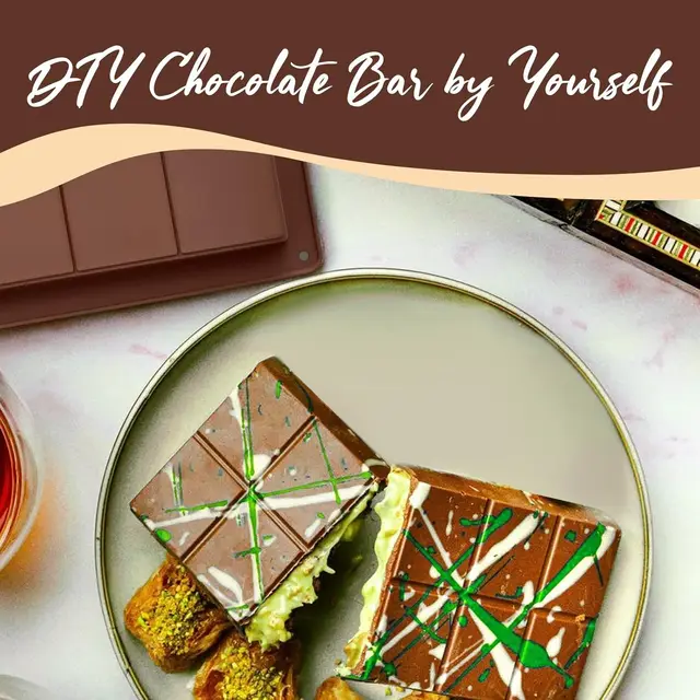 Stampo Silicone Cioccolato - 2 Pezzi Per Tavolette, Cioccolatini Fatti In Casa E Cubetti Ghiaccio | Design Dubai - Foto 4