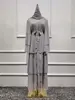 Robe longue en mousseline de soie pour femmes musulmanes, Abaya ouverte, Dubaï, Turquie, Islam, Arabe, Robe musulmane, Caftan marocain
