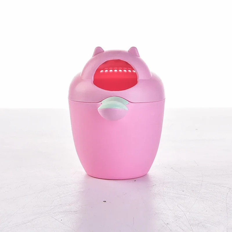 Cartoon Infant Shampoo Cup Shower Water Baby Bath Caps Children Spoons Child Washing Hair Kids Tool