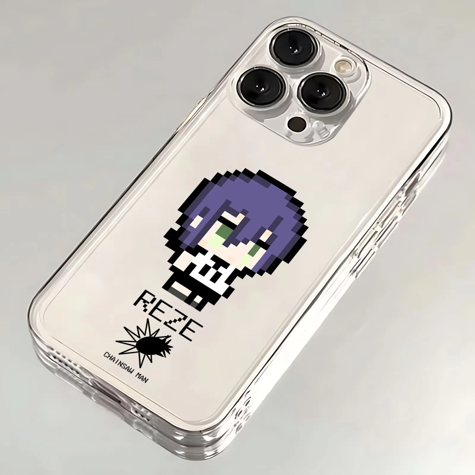 Pixel Chainsaw Man Handyhülle für iPhone 17 Air 16 e 15 14 13 12 11 Pro Max Plus Mini SE 2020 2022 Anime – Detail 10