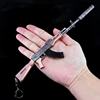 High Quality PUBG Keychain Metal Gun Model 21cm AKM QBZ95 AWM 98K Helmet Alloy Weapon Light Key Chain Birthday Gifts Toy for Kid 1