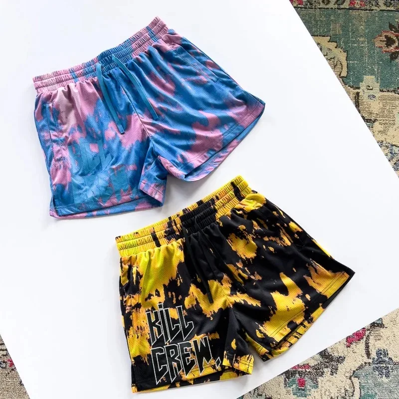 Sports Shorts Men's Quarter Above Knee Sweatpants Summer Fitness Running Breathable Quick Drying Basketball Pants 5