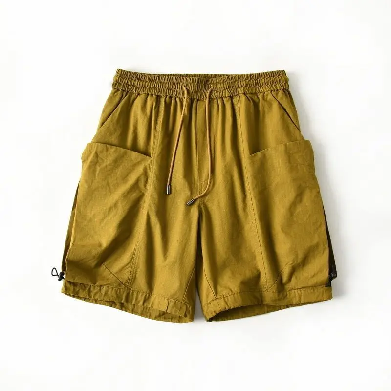 Invisible Open Crotch Pants Men's Clothing Large Pocket Mechanical Safari Style Workwear Loose Sports Casual Shorts Outdoor Sex
