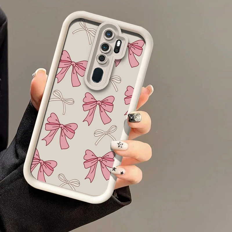 Cute Pink Bow Knot Shockproof Soft Silicone Phone Case