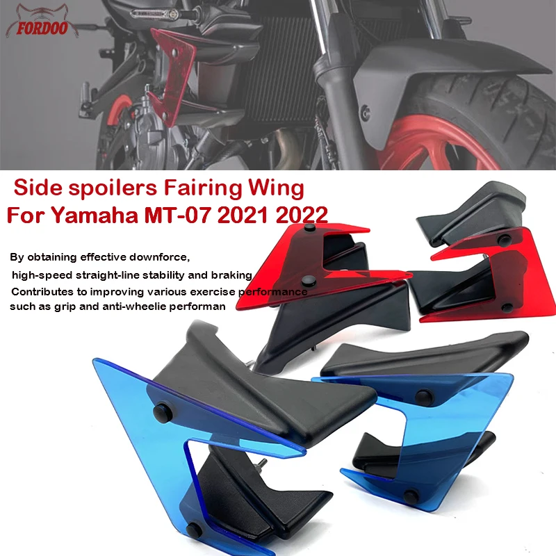 Kaufe Neue Seite Abtrieb Nackt Spoiler Feste Winglet Verkleidung Flügel  Motorrad Zubehör Für Yamaha MT-07 MT07 MT 07