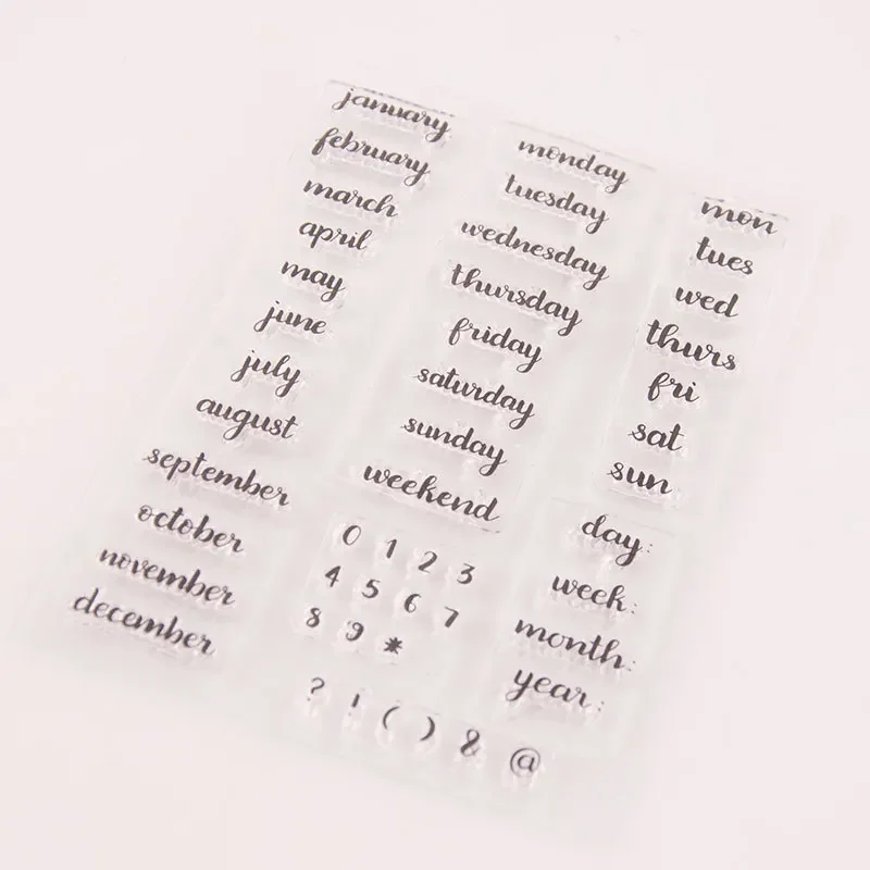 Clear Stamps Clear Rubber Stamps for DIY Scrapbooking