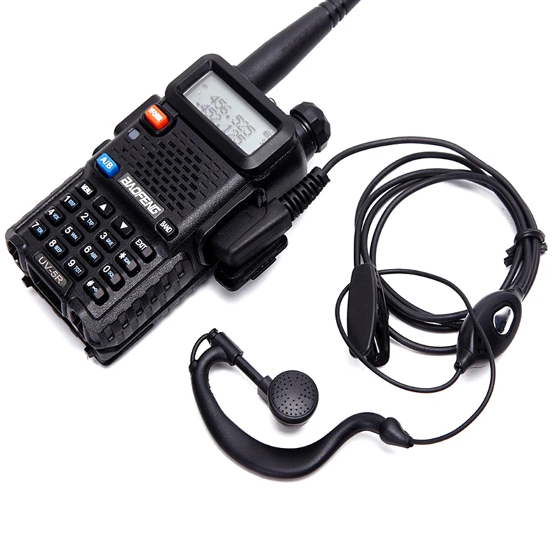 2 Pin Walkie Talkie Headset Earphone K-Plug Wired Two Way Ham Radio Earpiece For Baofeng BF-888S UV5R Walkie Talkie 992 Earwear 2
