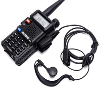 2 Pin Walkie Talkie Headset Earphone K-Plug Wired Two Way Ham Radio Earpiece For Baofeng BF-888S UV5R Walkie Talkie 992 Earwear 2