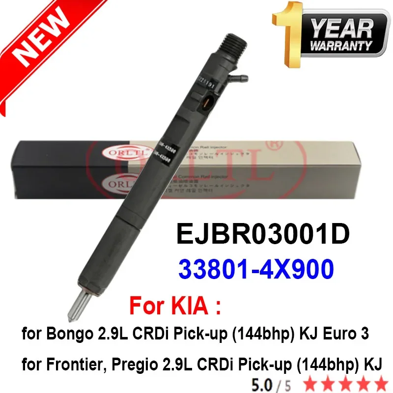 

Топливный инжектор Delphi KIA 33801-4X900 EJBR03001D, дизельная Форсунка с общей топливной магистралью 4X900 для Frontier Bongo 2.9L CRDi Euro 3