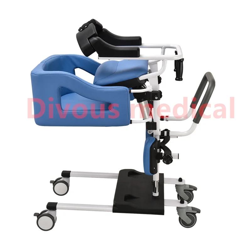 Multifunctional carbon steel elderly disabled care lift electric transfer wheelchair 2