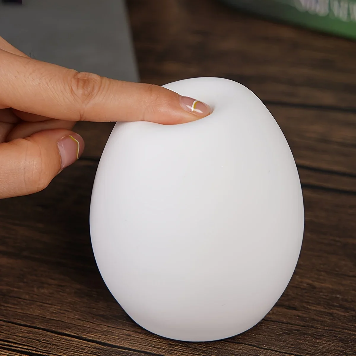 LED Night Light Colorful Silicone LED Luminous Egg Lamp Children's Toy Light Sleeping Bedside Night Lights