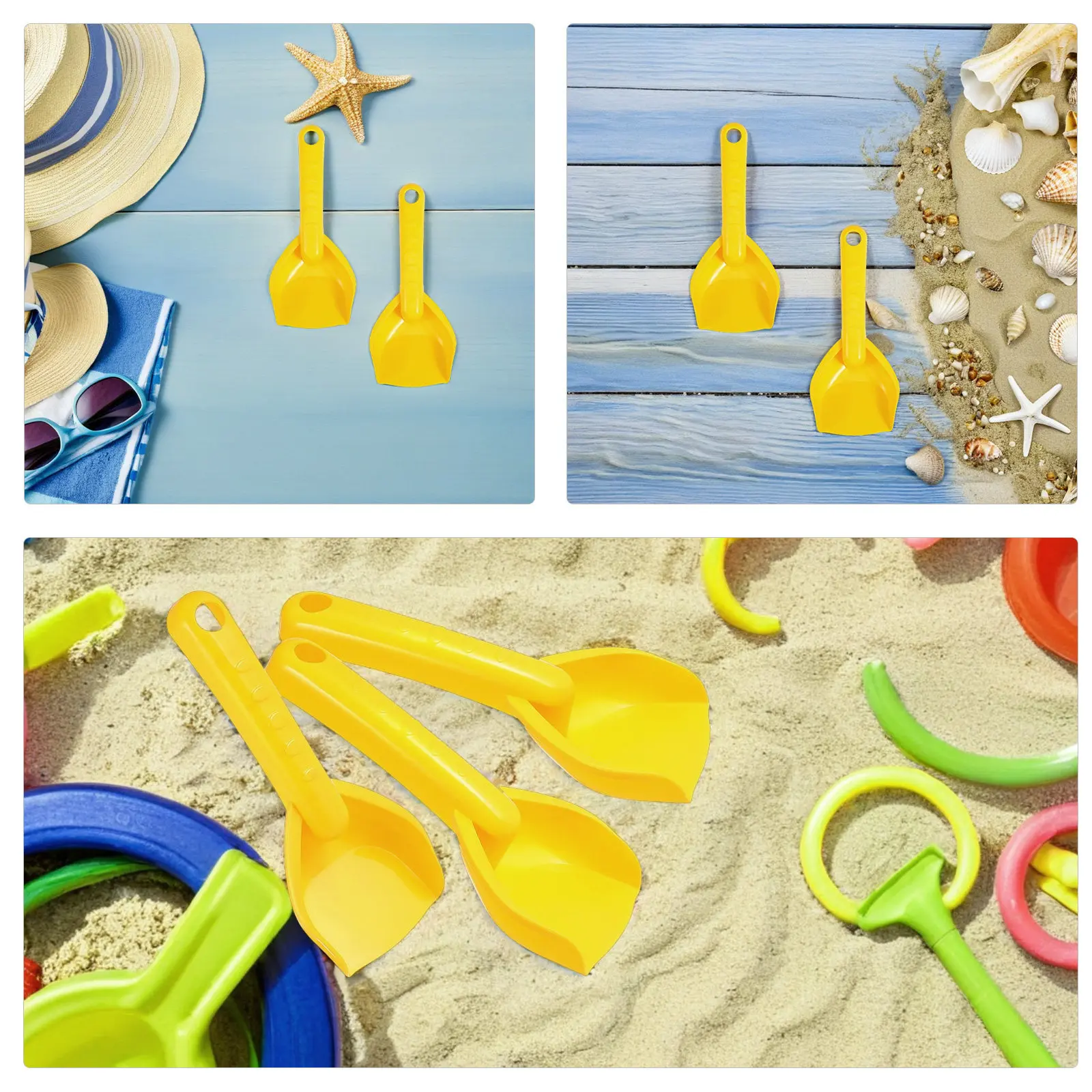 어린이용 미니 모래삽 16개, 해변 모래 스쿠퍼, 가벼운 용 정원 도구, 모래놀이터 발굴 파티 선물