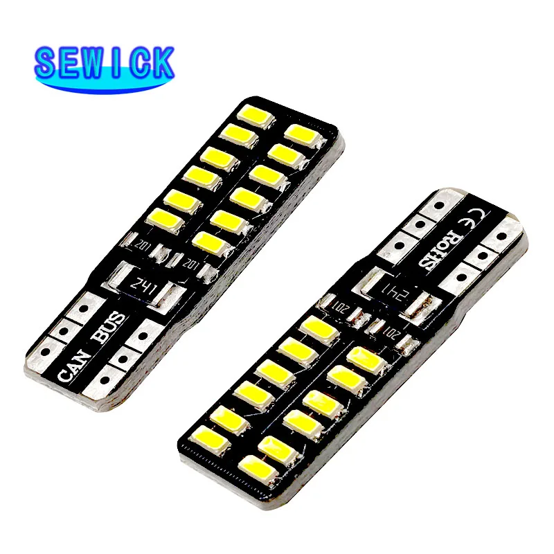 100Pcs Canbus High Power T10 LED Bulb W5W Light 12V 24V Car Backup Reverse  Light Sidemarker Parkin Tail Stop Bulbs - AliExpress