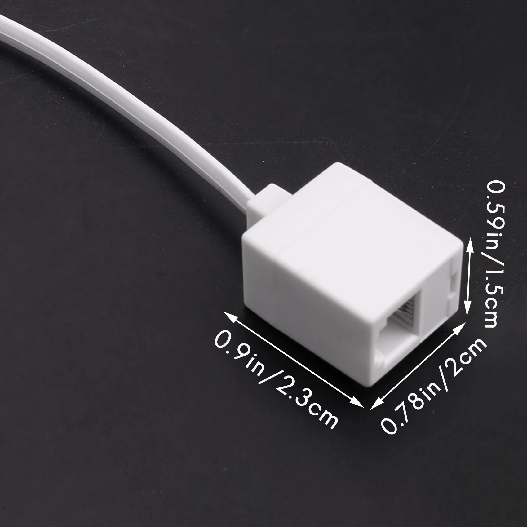 2pcs Rj11 To Rj45 Adapter Telephone To Adapter Phone To Cable , rj11 vers rj45