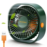 SmartDevil Small Personal USB Desk Fan,3 Speeds Portable Desktop Table Cooling Fan Quiet Operation for Home Office Car Outdoor 1