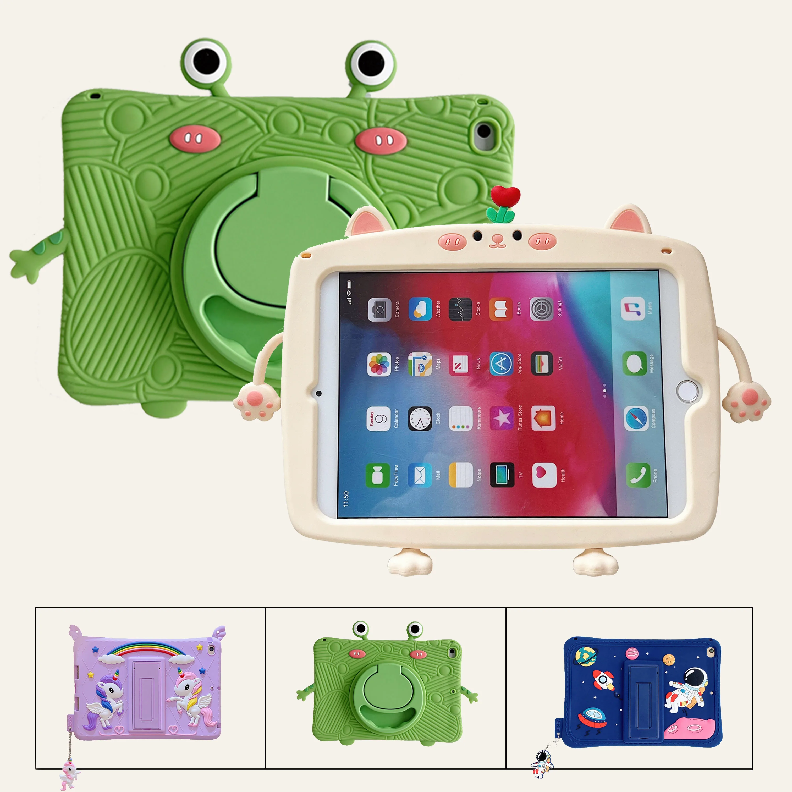 Custodia Per Tablet Per Xiaomi Pad 6/6 Pro Pad 5/5 Pro 11 Pollici Redmi Pad 10.6 Cartoon Soft Silicone Con Custodia Per Tablet Antiurto Con Cinturino