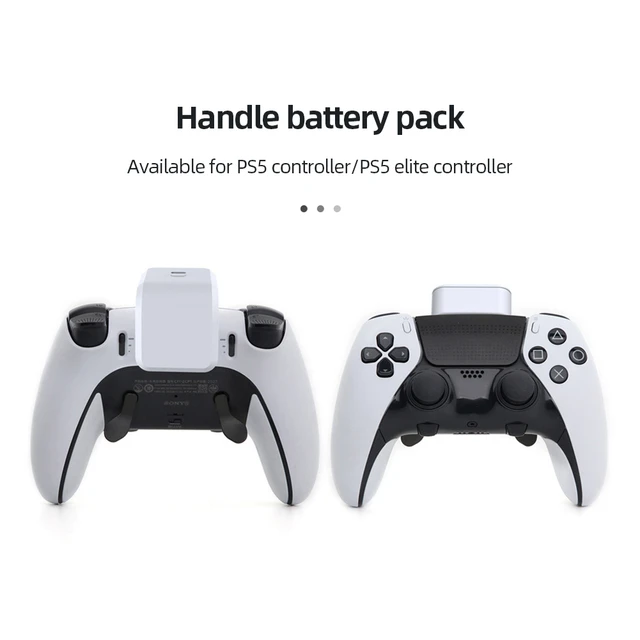 Batterie Externe pour Manette de Jeu Sans Fil PS5, Accessoire de Gaming,  Dualwhip/PS5 Elite, 1600mAh