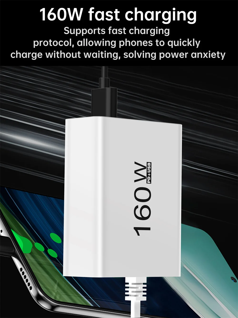 USB C Charger 160W Power Strip Multi Ports Fast Charging Charger Socket For iPho
