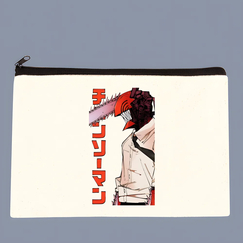 Coin Purse Chainsawman Kawaii Pochita Denji Anime Cartoon Female Mini Canvas Art Cute Key Case Student