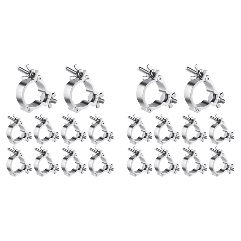 Luda 20Pcs 2 Pollici Truss O Morsetti, Morsetti Per Luci Da Palcoscenico In Alluminio Per Truss, Morsetti Per Luci Par Led 220Lb Per Tubo/Tubo Od Da 4