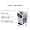 Soft Ice Cream Machines Commercial Sorbet Coolers Tricolor Desktop Sweet Cone Freezing Equipment Vending Machine 2