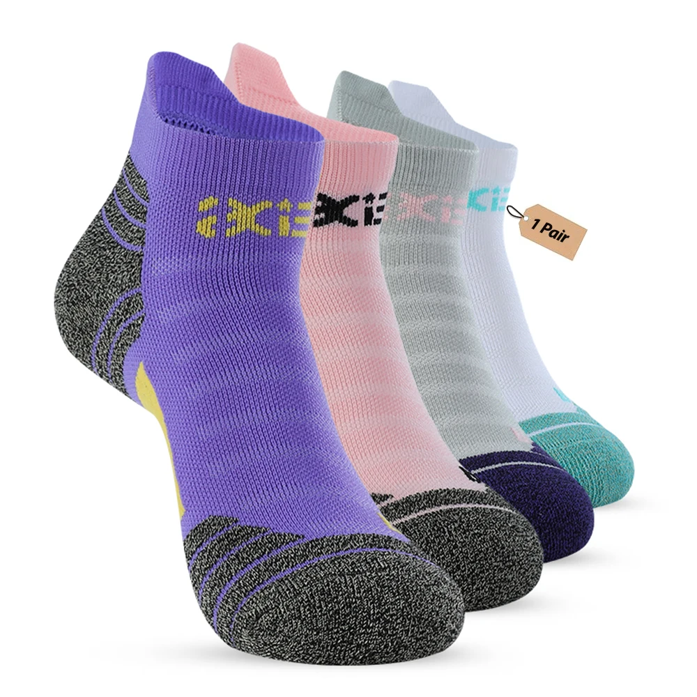 Calcetines tobilleros atléticos para mujer, calcetines deportivos  acolchados, antibacterianos, antiampollas, desodorante de Nano cobre,  ciclismo y correr - AliExpress