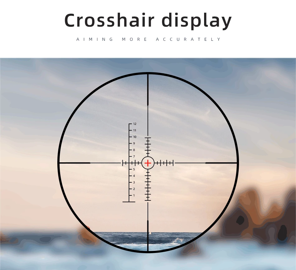 Fire Wolf 1040x50 E Scope Long Range Riflescope Side Wheel Parallax