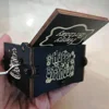 1pc, happy birthday hand-cranked music box custom creative painting, simple gift wooden music box for friends and family 2