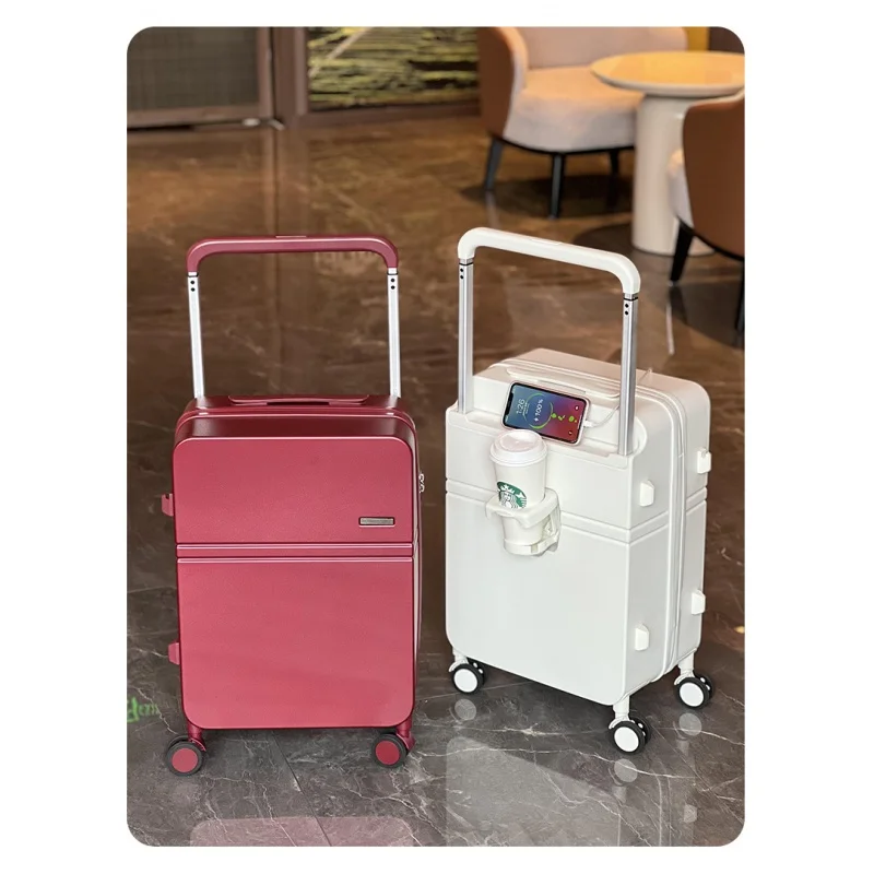 suitcase password cabin suitcases luggage 20 inch carrier Wide pull rod suit permitted to both men and women Multifunctional USB