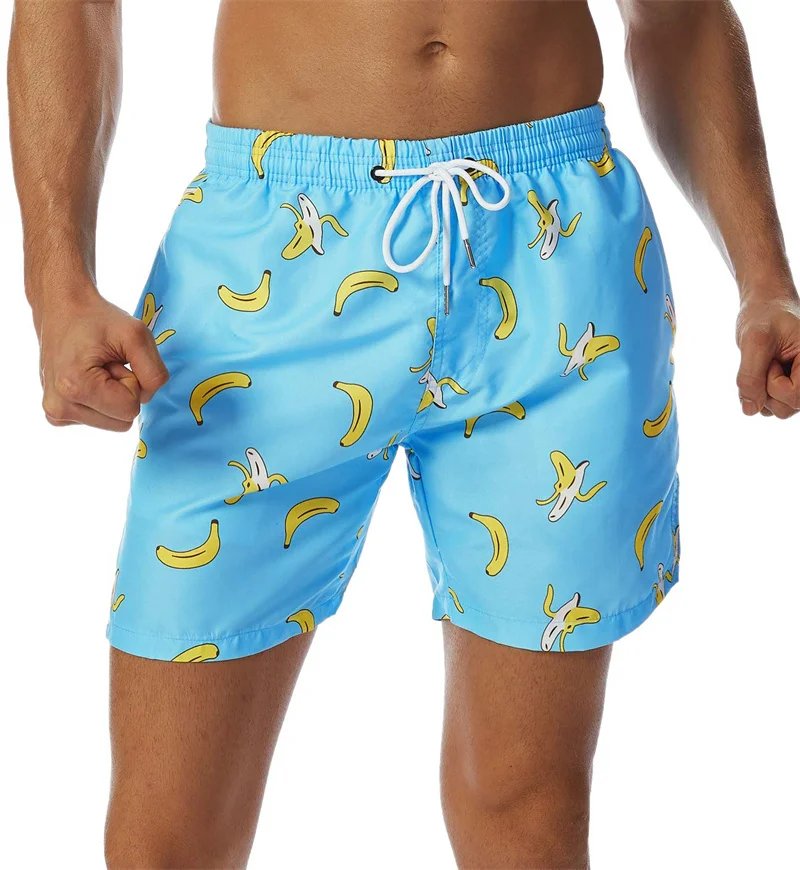 Simple Pineapple Graphic Beach Shorts Pants Men 3D Printing Surf Board Shorts Summer Hawaii Swimsuit Swim Trunks Cool Ice Shorts 3