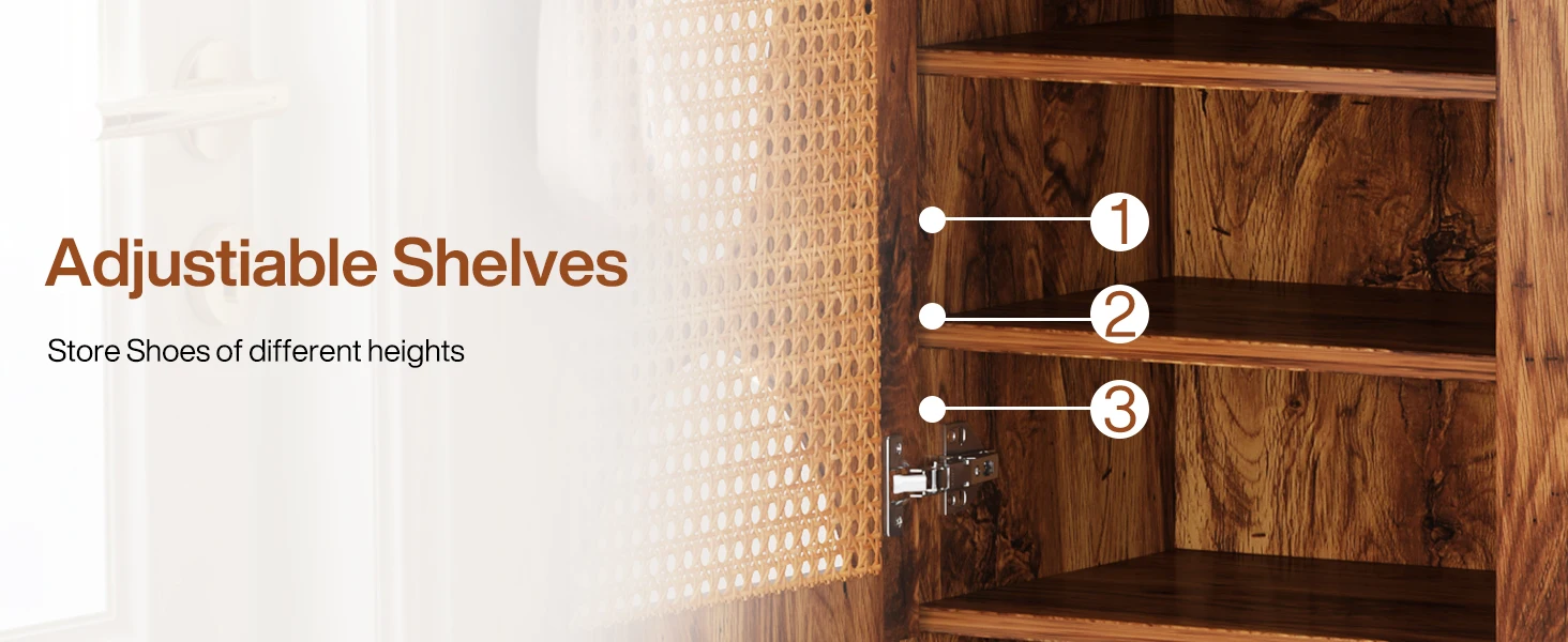 wooden shoe cabinet storage entryway