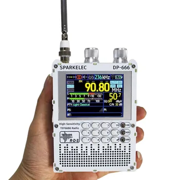 DP-666 TEF6686 High-Sensitivity Full Band Radio – FM/AM/LW/MW/SW, ESP32, RDS, 2.8″ IPS Display 1