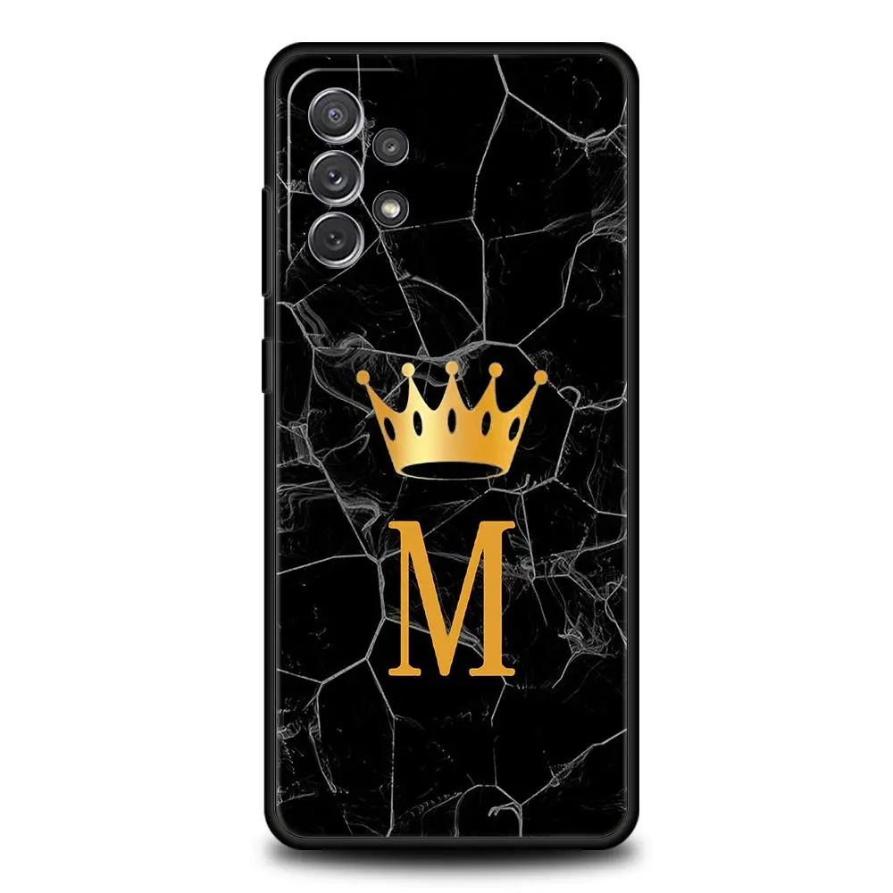 Personalized Alphabet Crown Phone Case Cover