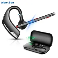New Bee M51 Bluetooth 5.2 Wireless Headset Earphones Headphone with Dual-Mic CVC8.0 Noise Cancelling Handsfree Business Earbuds 1