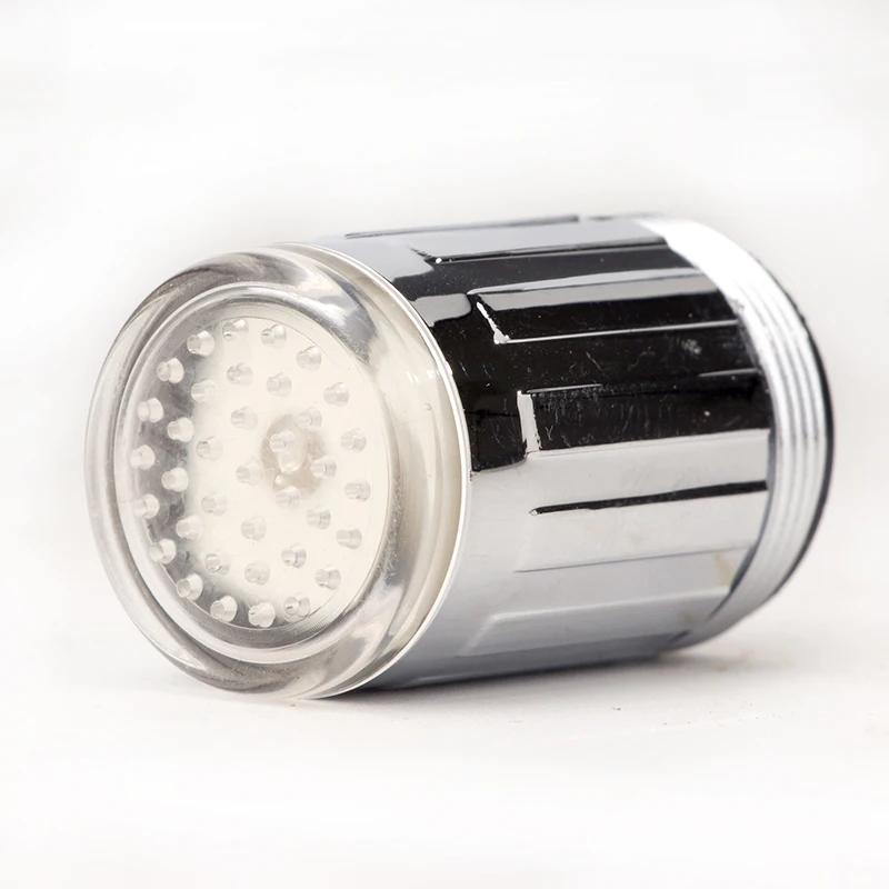 LED Kitchen Faucet Aerators Sink Faucet Power Shower Light Temperature control RGB faucet Shower Head led water faucet tap