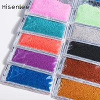 10g Mini Glass Small Beads 14Colors Caviar Beads 3D Nail Art Crystal Glitter  Rhinestones DIY Charms Nail Decorations 2