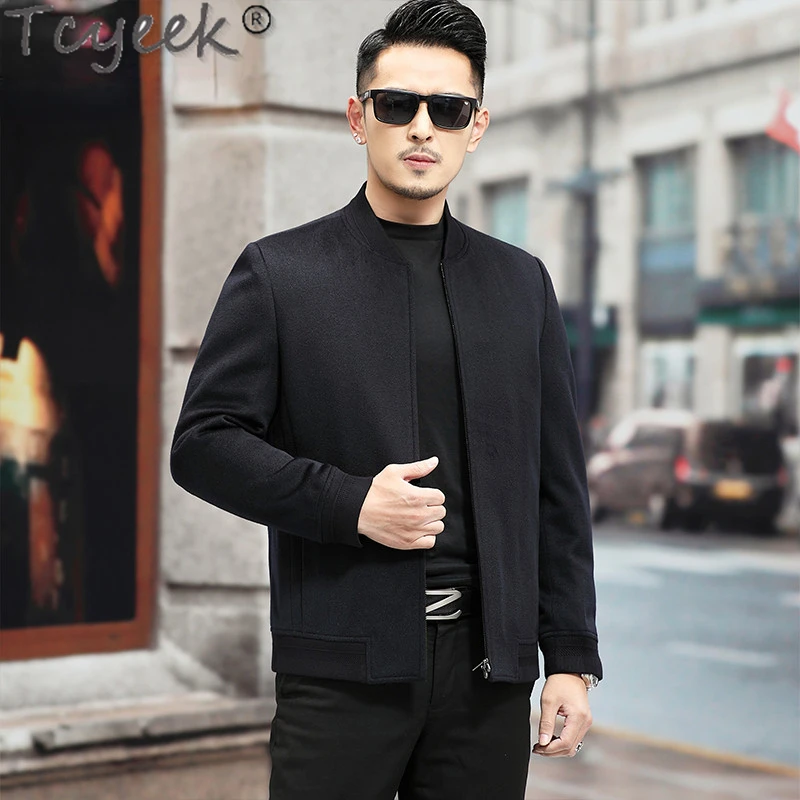 Manteau Homme En Cachemire 100% - Taille 52/54 (2XL) - Marron - Occasion Très Bon état - Pardessus Chaud