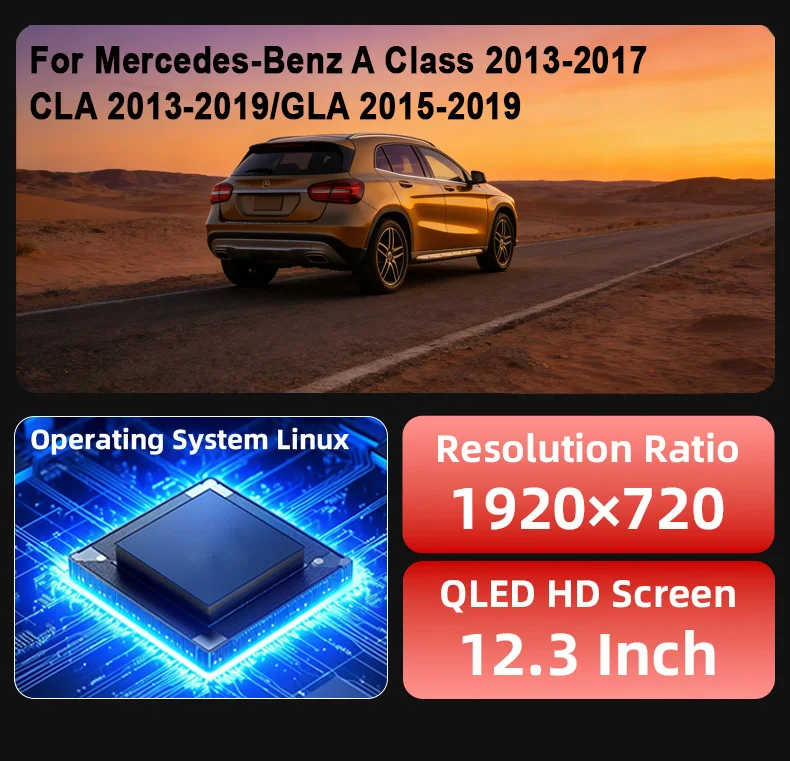 Digital Instrument Cluster For Benz A Class 2013-2017/CLA 2013-2019/GLA 2015-201
