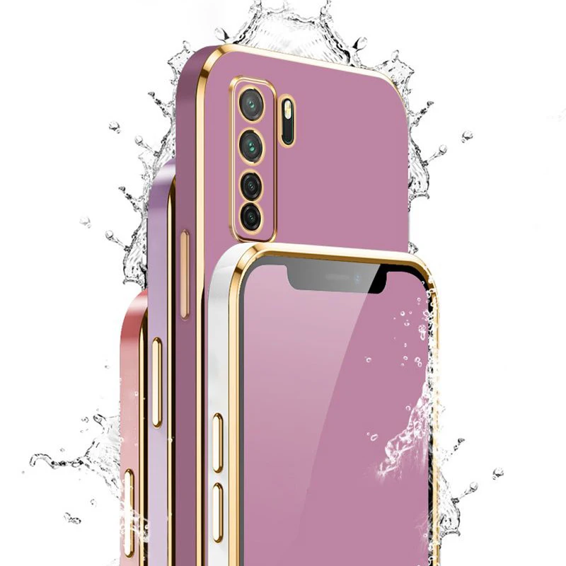Luxury Square Plating Shockproof Back Cover