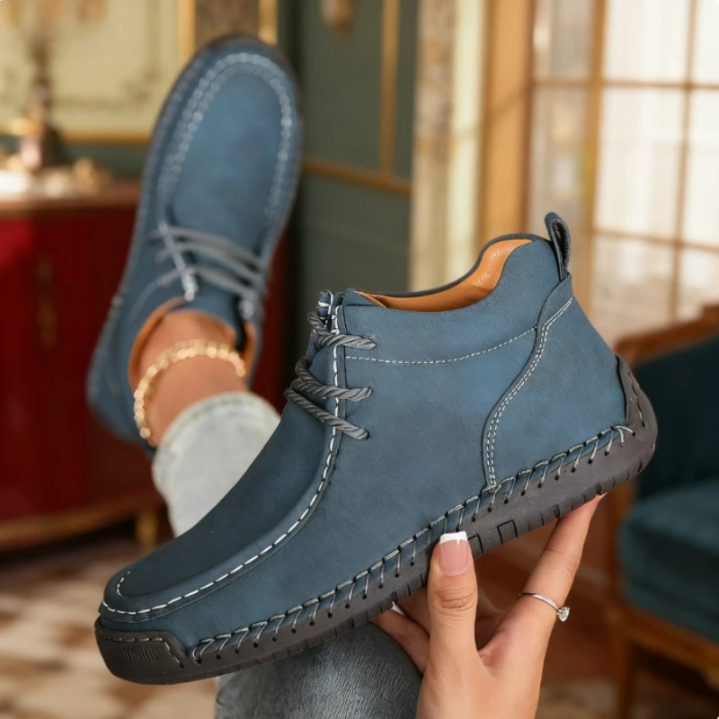 Women's Walking Shoes Casual Fashion Slip on Casual Flats Shoes Soft Wear-resistant Lightweight Outdoor Loafers Womens Moccasins