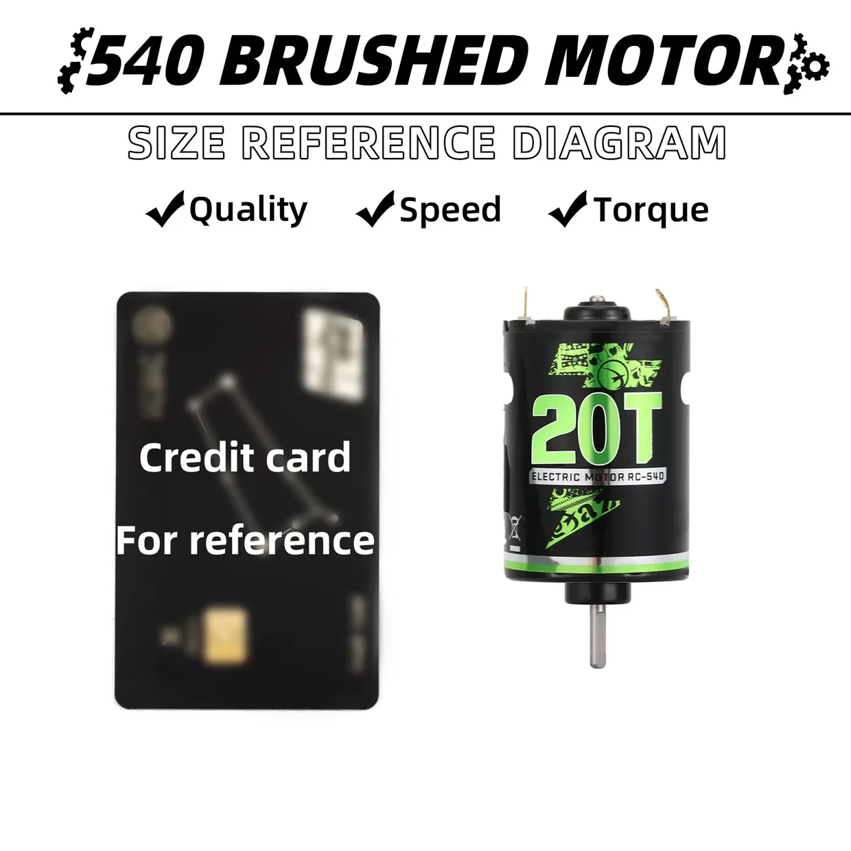 High-Performance Brushed Kit: 540 Motor with 60A ESC for Off-Road RC Cars