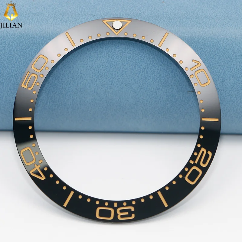 Watch Bezel Insert Ring 39.8*31.5mm Seamaster 300 Ceramic Watch Bezel Insert Fit 42mm Automatic Seamaster 300 Mod Watch Repair Accessories Case Ring
