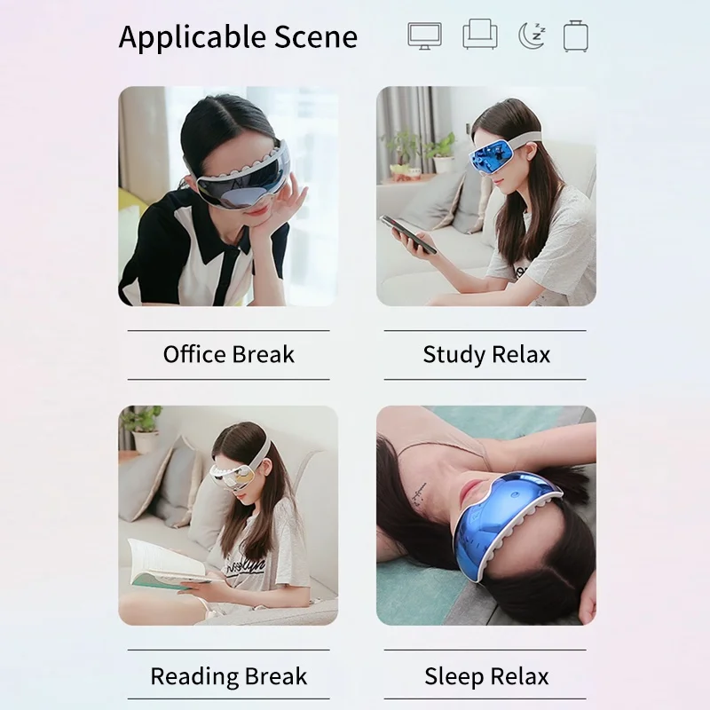 Eye Massager Acupoint Vibration Pulse Hot Compress Eye Care