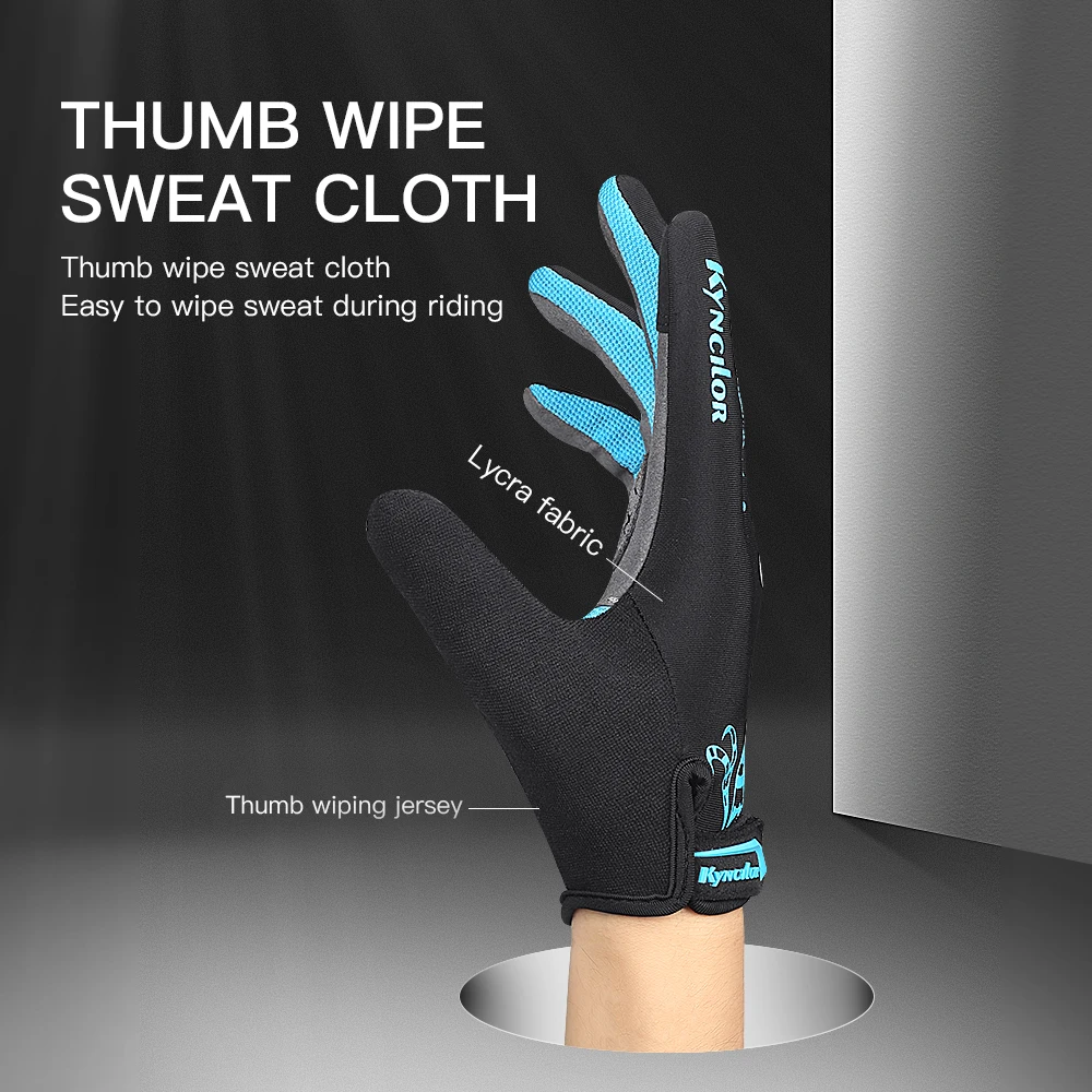 Long Finger Cycling Gloves Breathable Shock Absorption Men And Women Sports Fitness Spring And Summer Touch Screen Riding Gloves 6
