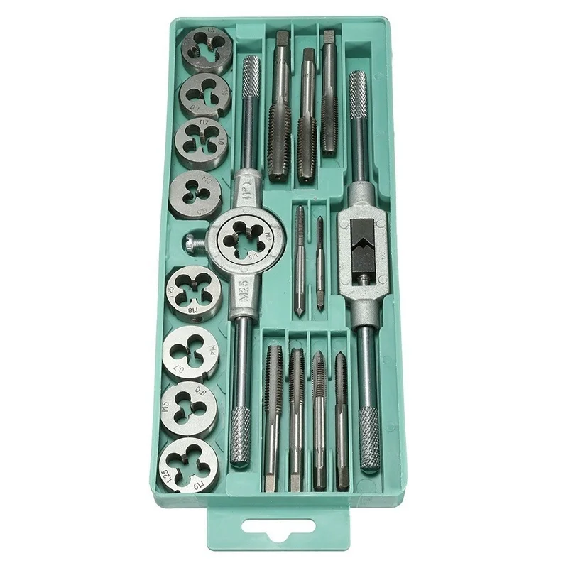 Right Hand Metric Tap And Die Set - Taper & Plug Threading Tools For M1 To M36 Sizes