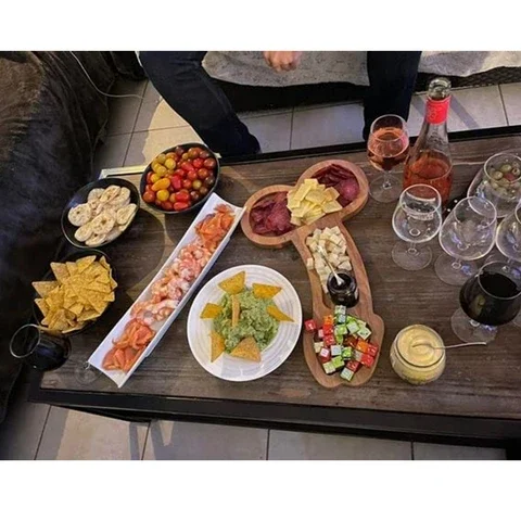 

Unique Aperitif Board Creative Wooden Plate Funny And Original Gift For Serving Cheese Meat Aperitif Board Kitchen Party Tools